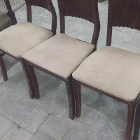 ۳ عدد صندلی چوبی|صندلی و نیمکت|یزد, |دیوار