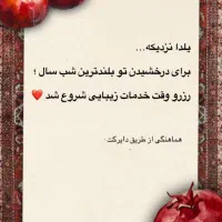 تخفیفات یلدایی را از دست ندهید