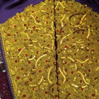 شلوار گلابتونی دستی