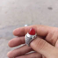 انگشتر عقیق رکاب پنبه