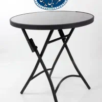 صندلی پلاستیکی/میزتاشو شیشه ای فلزی پلاستیکی*میز5w