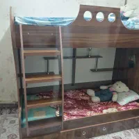 تخت دو طبقه نوجوان درجه یک|تخت و سرویس خواب|اصفهان, شهشهان|دیوار
