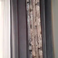 پرده شنل طوسی