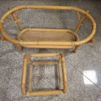 میز وعسلی بامبو +صندلی گردان