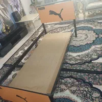 تخت تک نفره فلزی باکفی