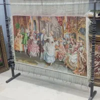 تابلو فرش نفیس چله ابریشم|تابلو فرش|اصفهان, باتون|دیوار