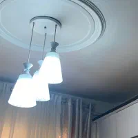 لوستر سه لاله بسیار زیبا و تمیز