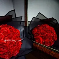 دسته گل و باکس رُز روبانی متنوع|گل مصنوعی|سنندج, |دیوار