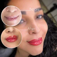 مدل شیدینگ لب  و خط چشم|خدمات آرایشگری و زیبایی|باقرشهر, |دیوار