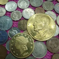 100 سکه کلکسیونی.قدیمی