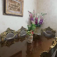 نهارخوری ورق طلا 6 نفره