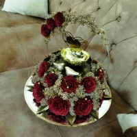 سینی حنا بندان|صنایع دستی و سایر لوازم تزئینی|کرج, شهرک فهمیده|دیوار