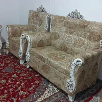 مبل هفت نفره با عسلی ۴تا رنگ سفید و کرم|مبلمان خانگی و میز عسلی|سجاس رود, |دیوار