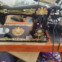 چرخ خیاطی مارشال درحد نو با جعبه چوبی