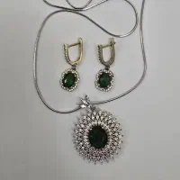 ست نقره زنانه نگیندار