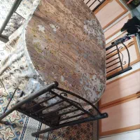 میز ناهار خوری|میز و صندلی غذاخوری|ابریشم, |دیوار