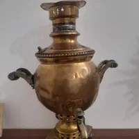 سماور توپی روسی (برنجی زغالی)