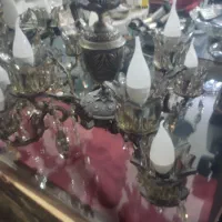 2عدد اوستر برنزی 8شاخه|لوستر و چراغ آویز|همدان, |دیوار