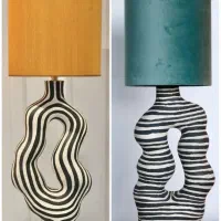 چراغ خواب های ایستاده و رومیزی پاپیه ماشه|چراغ خواب و آباژور|تهران, سید خندان (جلفا)|دیوار