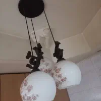 لوستر آشپرخانه سه شاخه کاملا سالم