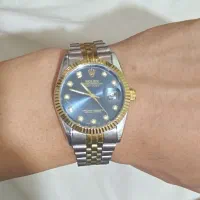 یک عدد ساعت مچی رولکس مردانه متور ژاپون صفحه آبی