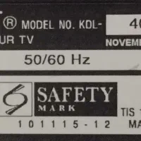 تلویزیون ال ای دی سونی ۴۰ اینچ|تلویزیون و پروژکتور|میانه, |دیوار