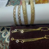 گوشواره و النگو طلا( سالم )