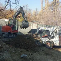 بابکت بیل ومینی بیل خاور حمل نخاله کندن استخر