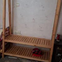 اویز لباس تمام چوب|بندرخت و رخت‌آویز|تهران, شهرک ولیعصر شمالی|دیوار