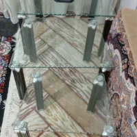 میز عسلی ۳عدد با چوب پرده