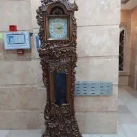 ساعت کمدی تمام چوب منبت کاری