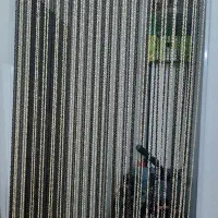 پرده ریسه ای کارکرده شسته شده تمیز و سالم