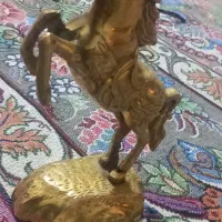 مجسمه برنجی خارجی شیر های میناکاری و اسب|مجسمه، تندیس، ماکت|چهارباغ, |دیوار