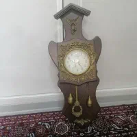 ساعت دیواری چوبی موتور سالم