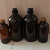 بطری شیشه ای تیره