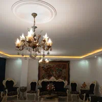 2 عدد لوستر برنز کاملا سالم 4شاخه 8 شعله