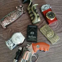 دوعدد فندک اتمی یکی عکس دلار آمریکا شعله رنگی|کلکسیون و سرگرمی|سمنان, |دیوار