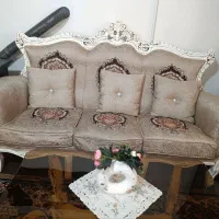 مبل استیل هفت نفره استخوانی