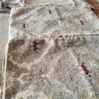 12زیرگوشی4تاگرد کرم طوسی درحدنو|رختخواب، بالش، پتو|سرپل ذهاب, |دیوار