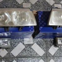 یک جفت چراغ جلوی سمند ef7 و یک جفت مه شکن سالم