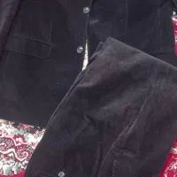 کت شلوار مردانه مخمل کبریتی