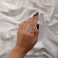 انگشتر مینیمال آبکاری نقره|بدلیجات|قم, نیروگاه|دیوار