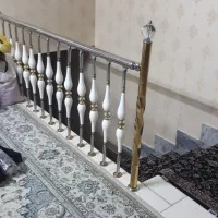 نرده استیل و برنجی