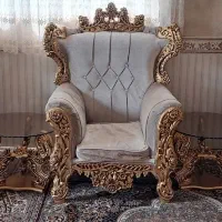 مبل سلطنتی ۵نفره و  دوعددفرش ۱۲دمتری ۳۳تومن|مبلمان خانگی و میز عسلی|اسلام‌‌آباد غرب, |دیوار