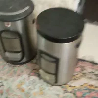 دو عدد سطل برنج استیل