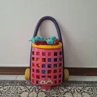 لگو سایز بزرگ همراه با سبد چرخ دار وماشین