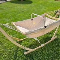 گهواره ننو نوزاد چوبی تاشو