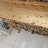 آینه و کنسول طلایی مناسب ارایشگاه و منزل|آینه|کرمانشاه, |دیوار