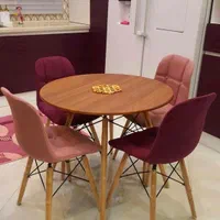 میز و صندلی غذاخوری پارچه ای الماس ست۴نفره کدpz230|میز و صندلی غذاخوری|یزد, |دیوار