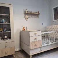 سرویس خواب کودک نوجوان بهمراه کمد وشلف